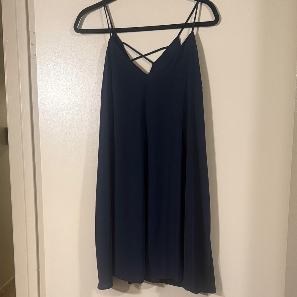 Foreign Exchange Midnight Blue Strappy Dress